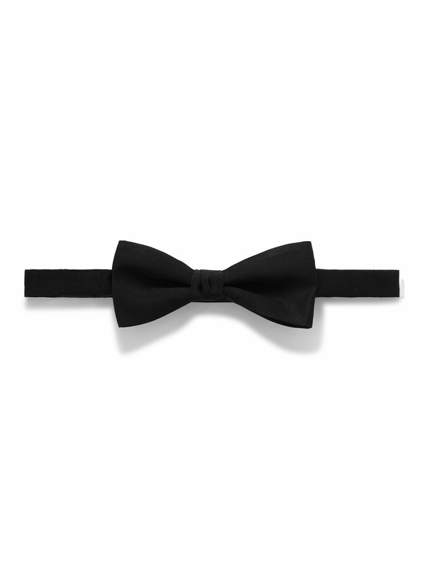 Photo: SAINT LAURENT - Pre-Tied Silk-Satin Bow Tie