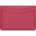 GANNI Red Grained Card Holder