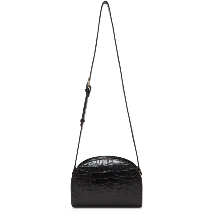 【A.P.C】Half Moon Bag NEW 500 $ A.P.C APC DEMI LUNE HALF MOON HANDBAG SMOOTH CALF
