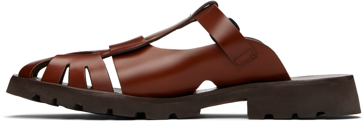 HEREU Brown Canya Sport Sandals