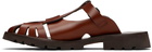 HEREU Brown Canya Sport Sandals