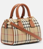 Burberry Burberry Check leather-trimmed bowling bag