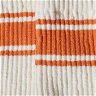 Kestin Men's Elgin Sock in Ecru/Tangerine