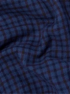 Aspesi - New Robert Button-Down Collar Checked Cotton-Flannel Shirt - Blue