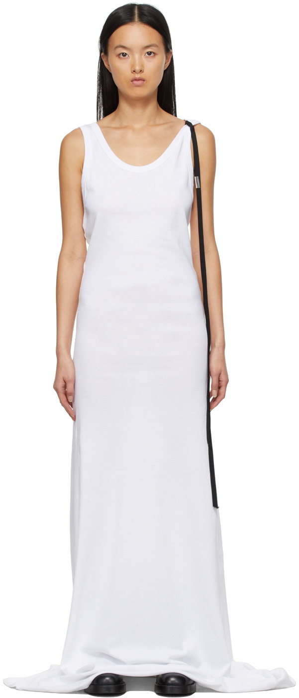 white sheer dress shirt Tarra Tie-Front Sheer Shirt