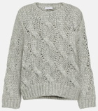 Brunello Cucinelli Cable-knit mohair-blend sweater