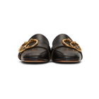 Charlotte Olympia Black Two Ring Leopard Slippers
