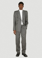 Striped Tailored Blazer in Grey