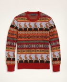 Brooks Brothers Men's Men's Lunar New Year Wool Blend Fair Isle Sweater | Red