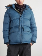 RRL - Quilted Recycled-Ripstop Hooded Jacket - Blue