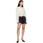 AGOLDE Black Parker Long Denim Shorts