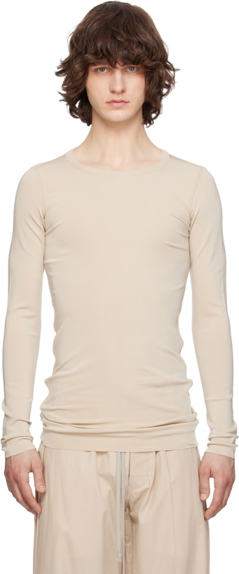 Photo: Rick Owens Beige Temple Rib LS T-shirt