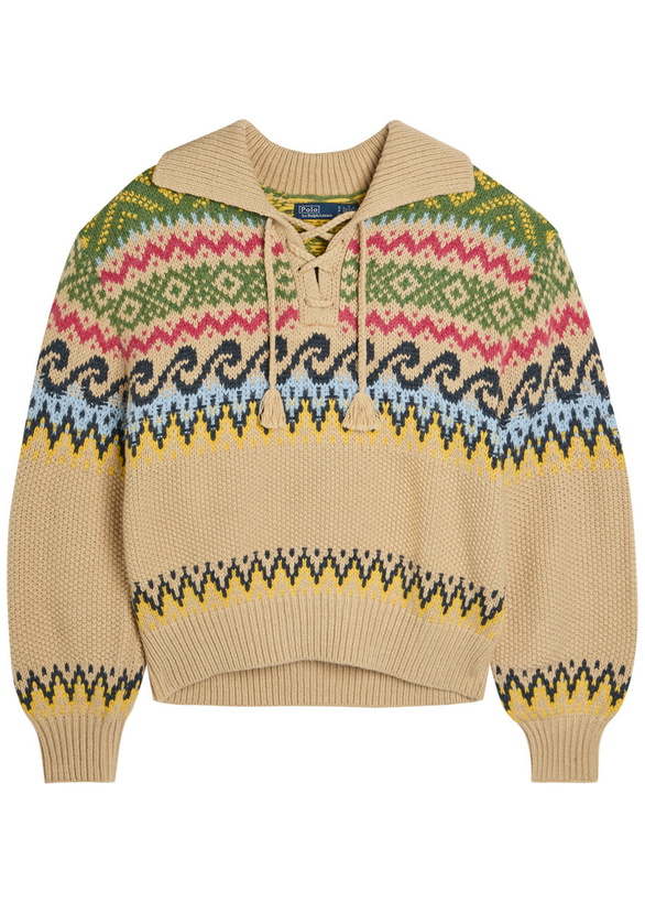 Photo: Polo Ralph Lauren Patterned Cotton-blend Jumper Multicoloured 1