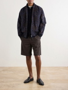 Kardo - Max Embroidered Cotton Bomber Jacket - Blue