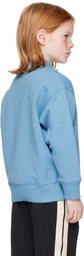 Palm Angels Kids Blue Bear Sweatshirt