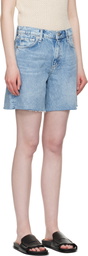 rag & bone Blue Kaia Denim Shorts