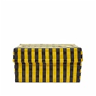 HAY Maxim Stripe Box - Small in Yellow/Black