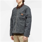 Dickies Men's Lucas Waxed Zip Jacket in Charcoal Grey