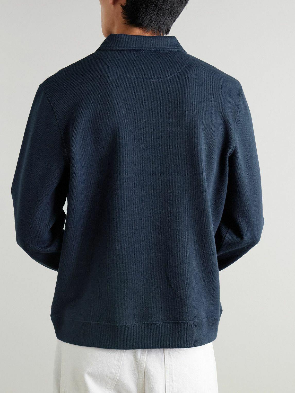 Mr P. - Cotton-Jersey Sweatshirt - Blue