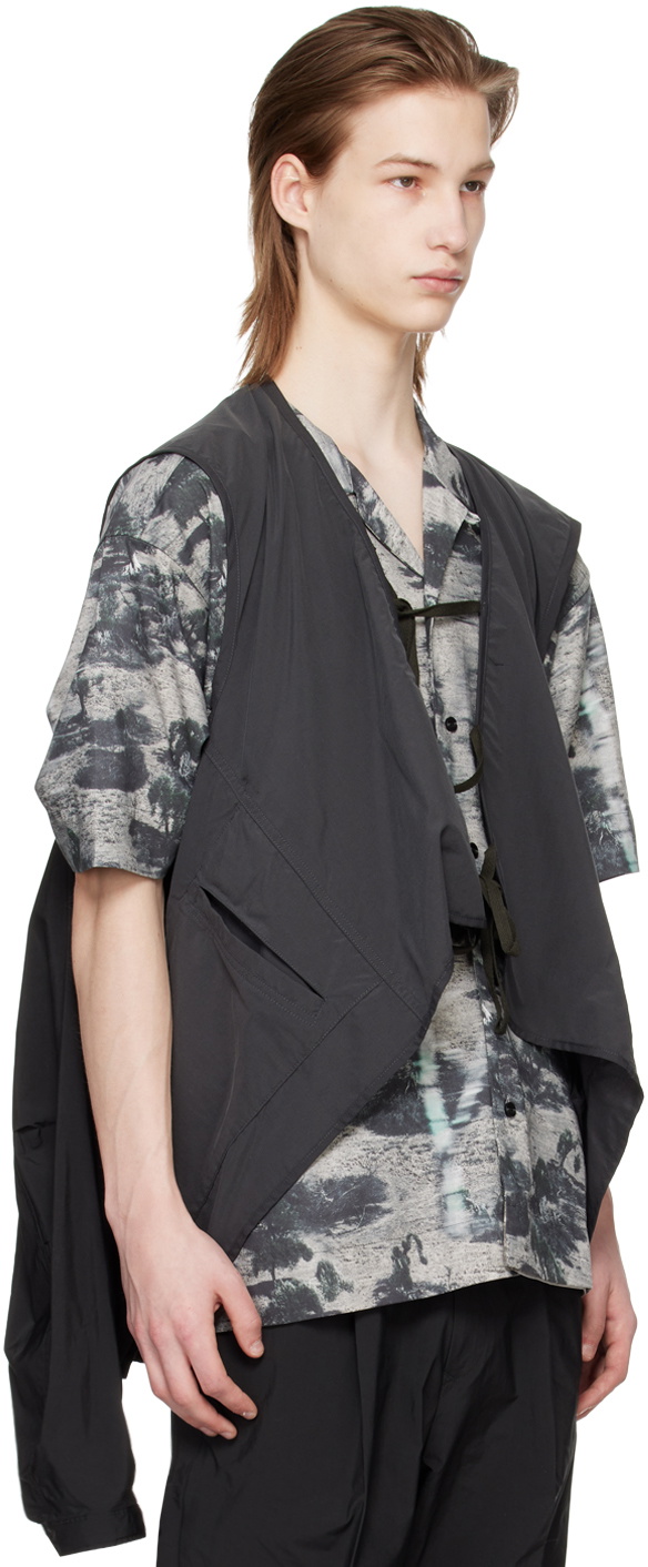meanswhile Black Paper Touch 4Way Reversible Jacket