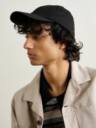Mr P. - Leather-Trimmed Cotton-Twill Baseball Cap