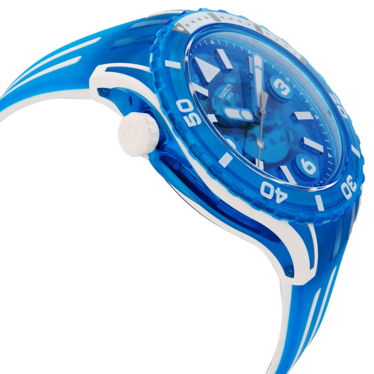Swatch Blue Fire Quartz Unisex Watch SSCU09S100