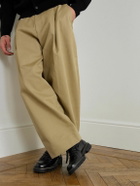 Mr P. - Suede-Trimmed Leather Hiking Derby Shoes - Black