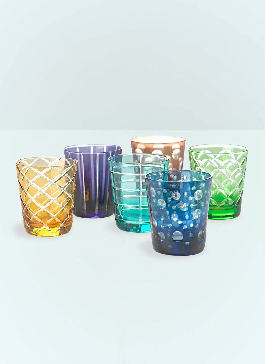 Polspotten Cuttings Set Of Six Tumblers