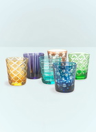 Polspotten Cuttings Set Of Six Tumblers