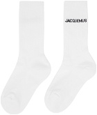 Jacquemus White Le Papier 'Les Chaussettes À L'Envers' Socks