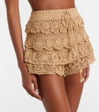 Loewe Paula's Ibiza crochet cotton micro shorts