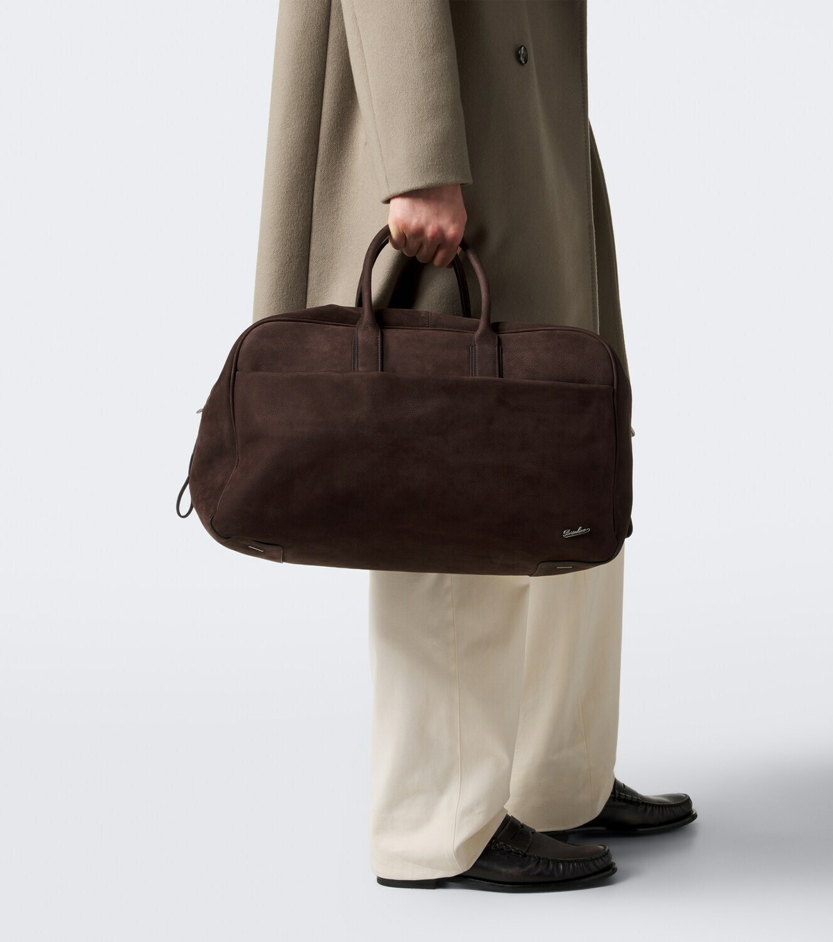 Borsalino Keep All Large leather duffel bag