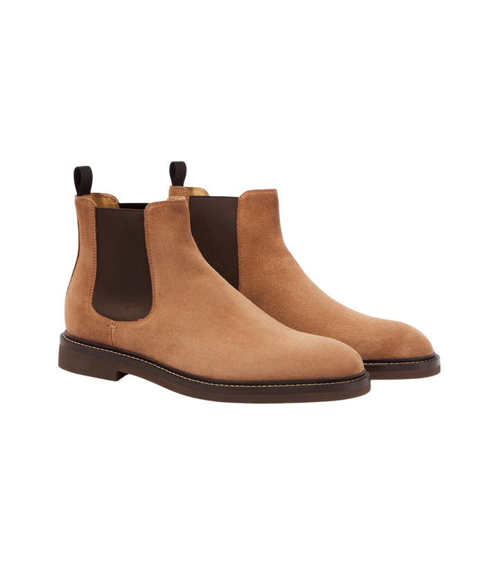 Photo: Brunello Cucinelli Suede Chelsea boots