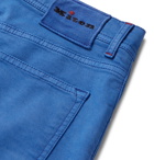 Kiton - Blue Slim-Fit Cotton-Blend Twill Trousers - Blue