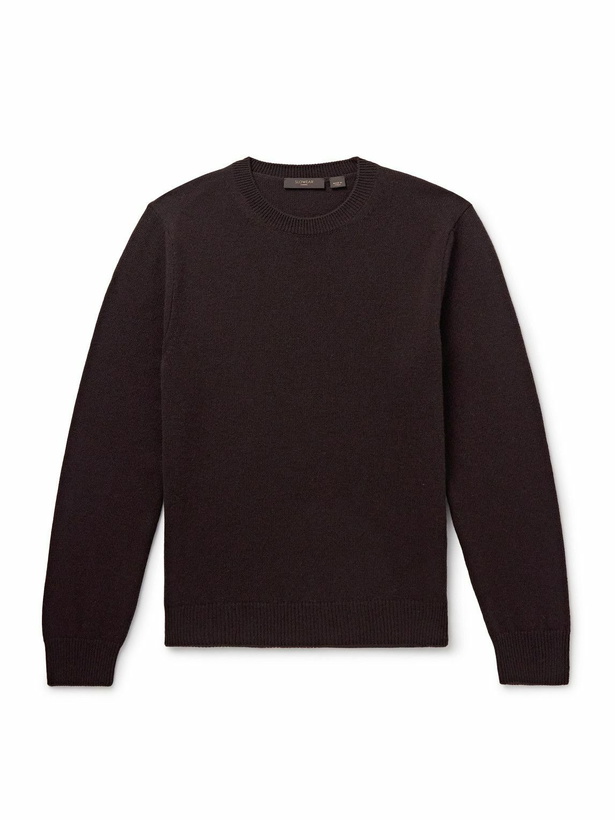 Photo: Incotex - Zanone Virgin Wool and Cashmere-Blend Sweater - Brown