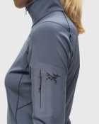 Arc´Teryx Rho Zip Neck W Grey Half Zips/Sweatshirts