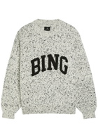 Anine Bing Sydney Logo-appliquéd Knit Jumper Multicoloured