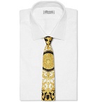 Versace - 7cm Printed Silk-Twill Tie - Black