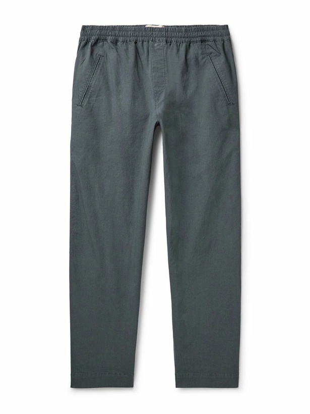 Photo: Folk - Assembly Tapered Cotton-Blend Ripstop Trousers - Gray