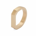 Miansai Men's Hex Plated Ring in Gold