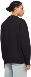 Valentino Black Floral Sweatshirt
