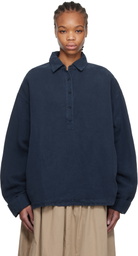CASEY CASEY Navy Straight Tippy Shirt