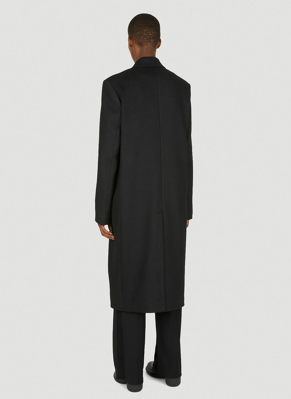 Single Breasted Coat in Black Acne Studios