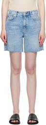 rag & bone Blue Kaia Denim Shorts