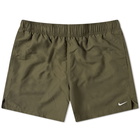 Nike Swim Men's Essential 5" Volley Short in Medium Olive