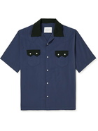 GENERAL ADMISSION - Camp-Collar Two-Tone Woven Shirt - Blue