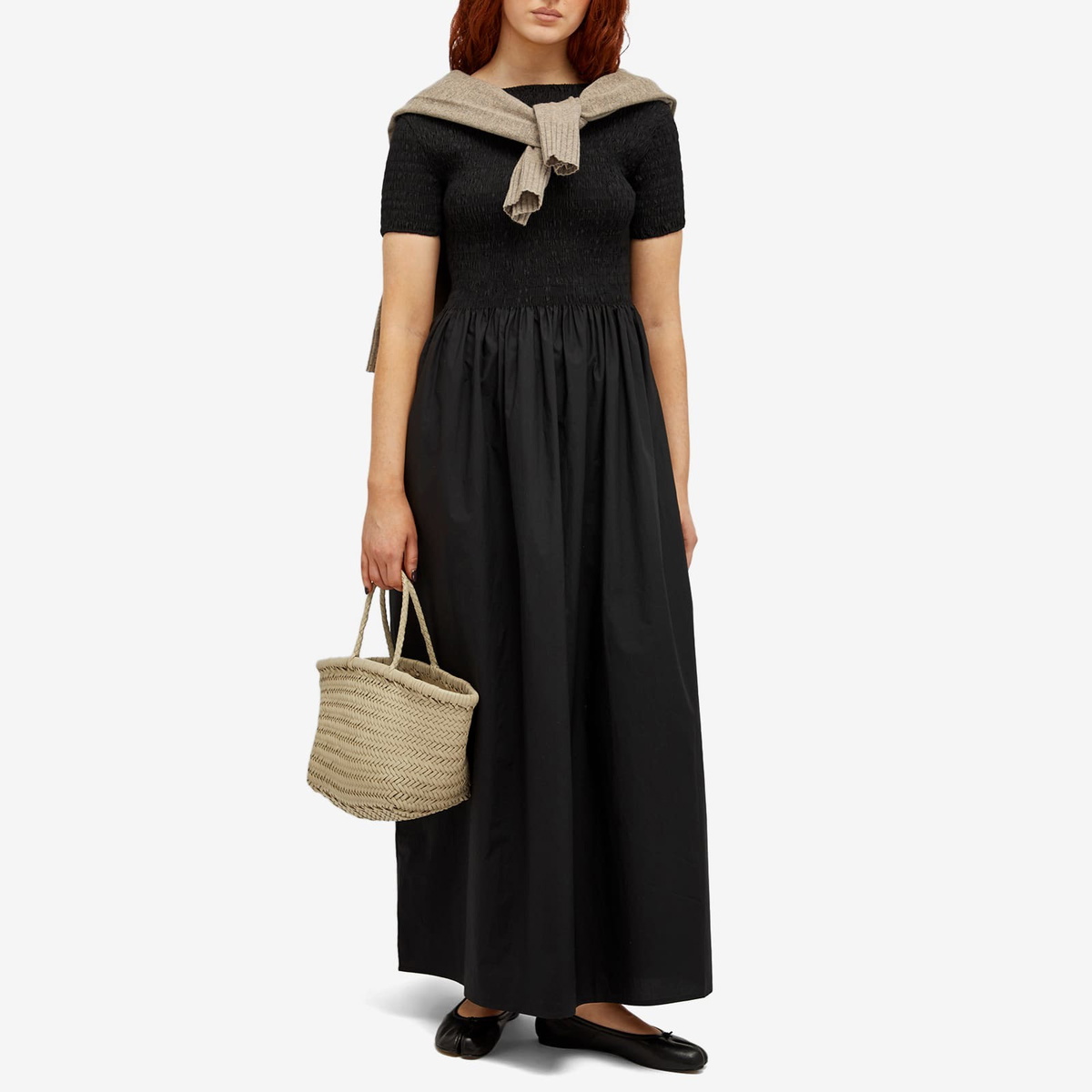 faithfull the brand black maxi dress FAITHFULL Tergu Maxi Dress in Black