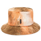 Paul Smith Men's Tie Dye Cord Bucket Hat in Brown