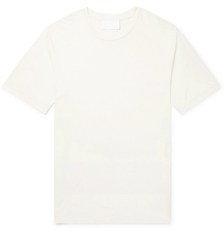 Photo: Helmut Lang - Oversized Silk-Jersey T-Shirt - Men - Off-white