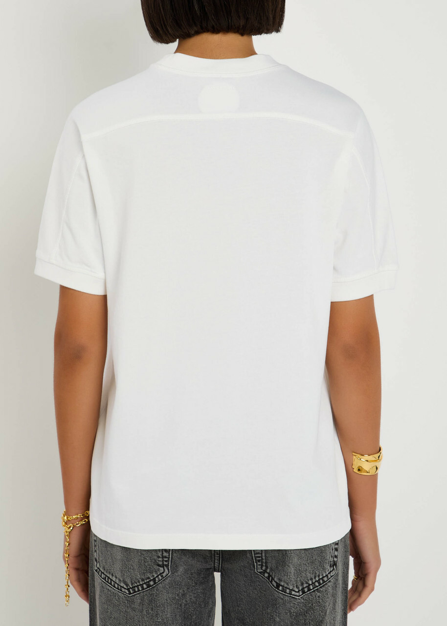 Anine Bing Jaylin Logo Cotton T-shirt White